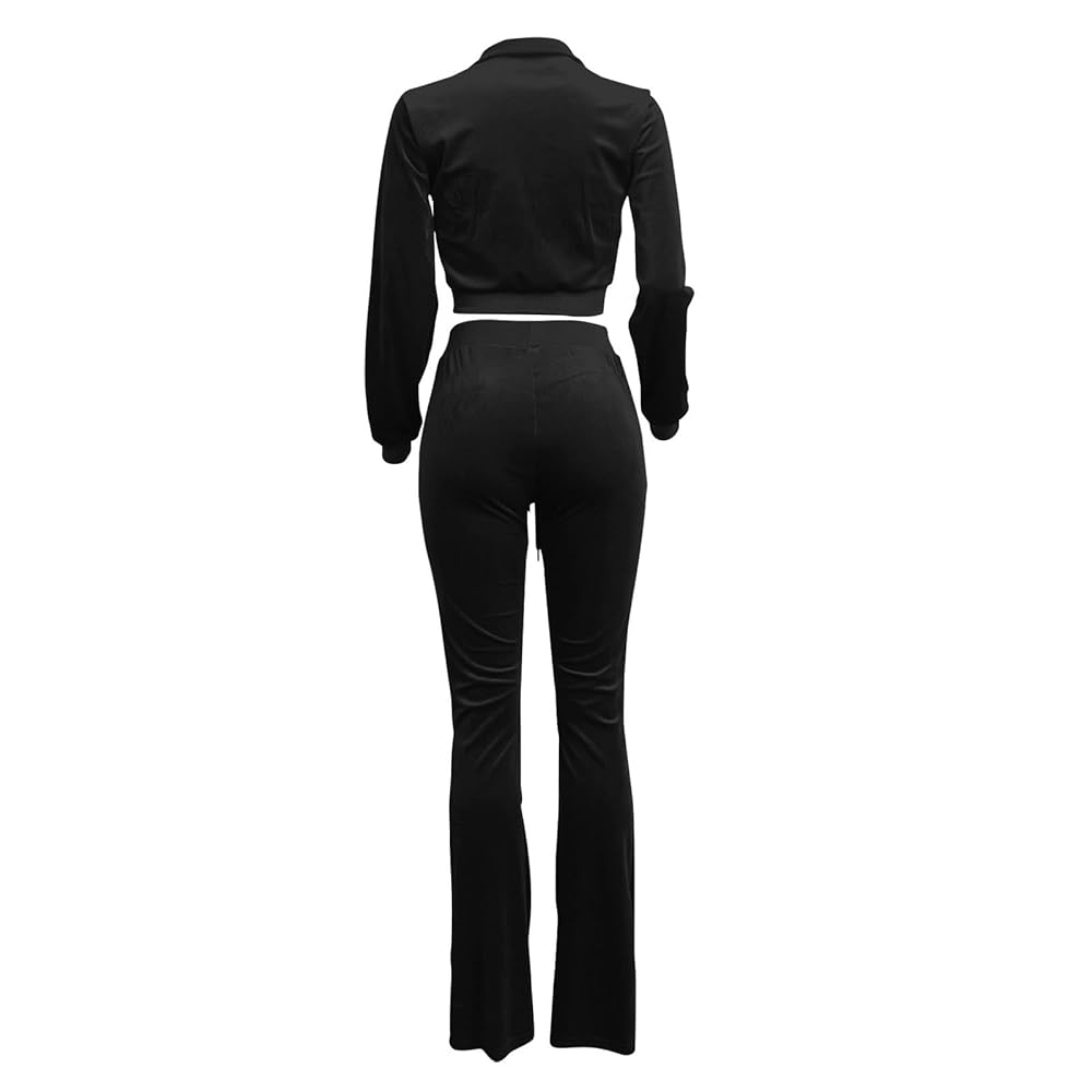 Amazon.com: Women Velour Tracksuit Outfits Casual Sport Set